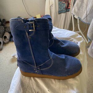 Blue Suede Boots